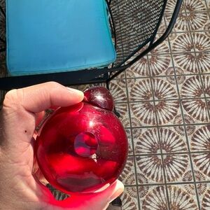 Elegant Red Glass Ornament